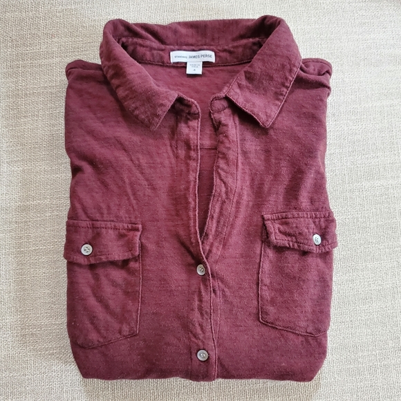 James Perse Tops - James Perse 100% cotton button down shirt